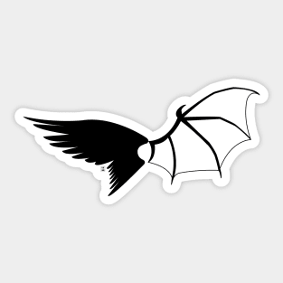 Lucifer wings Sticker